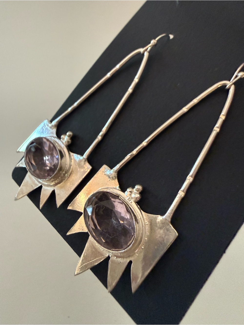 Solid Sterling silver with Pink Kyanite Stones